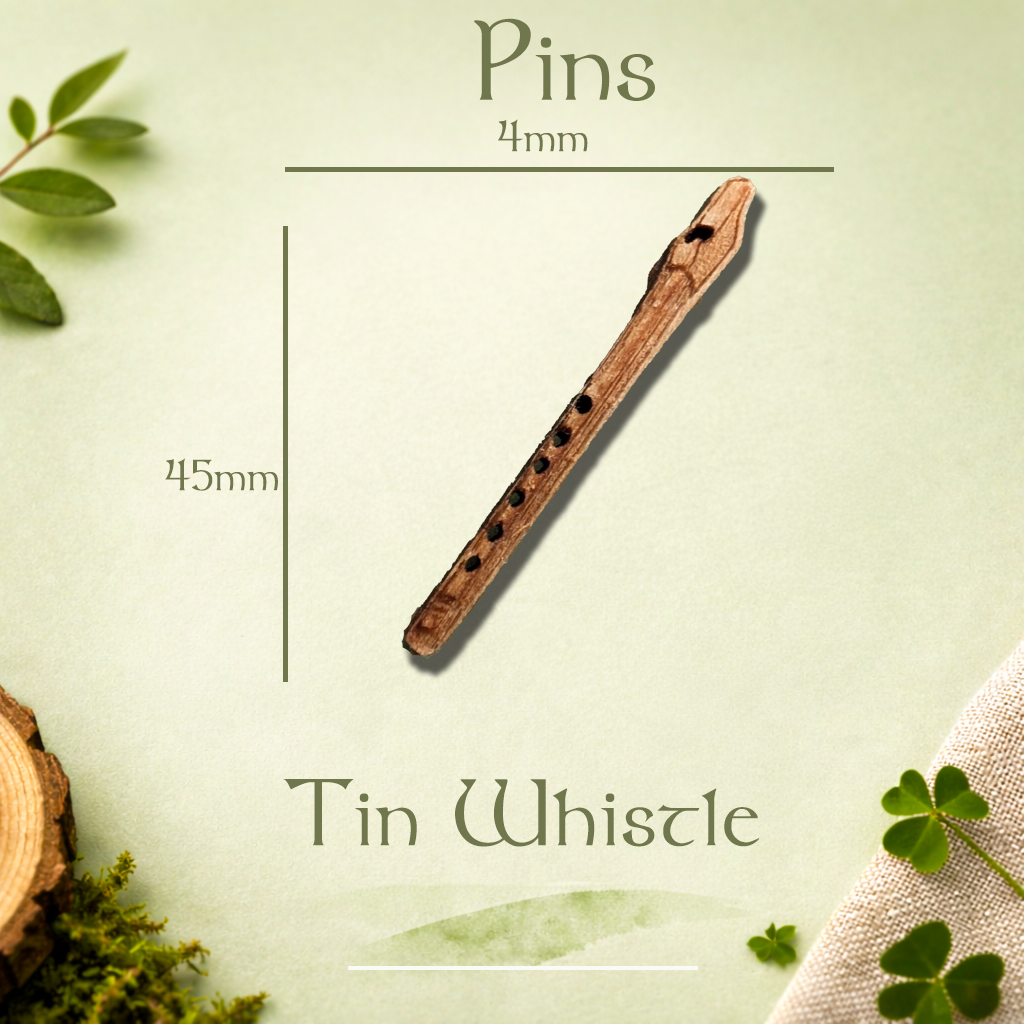 Tin Whistle Pin  | Irish Music Lapel Pin