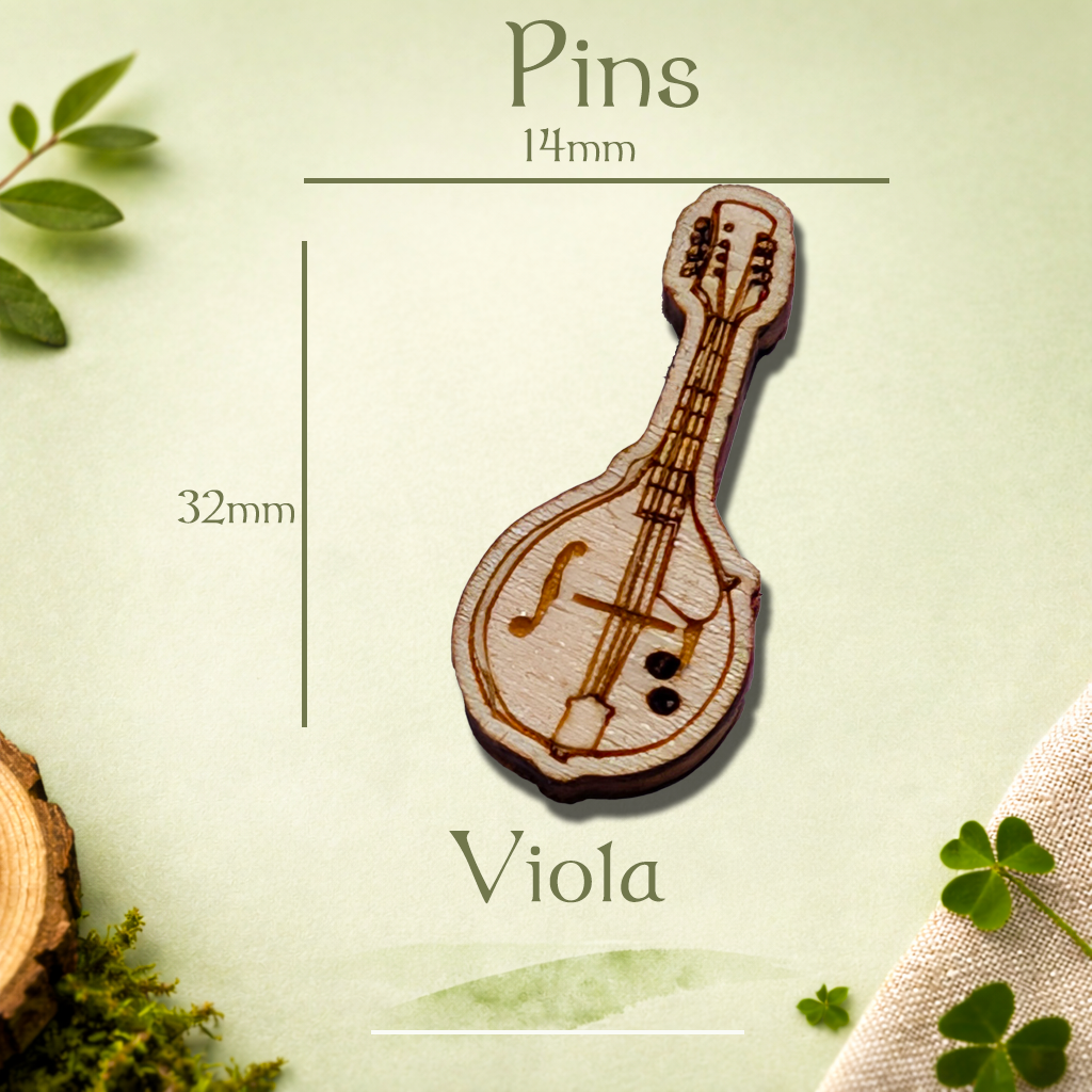 Viola Pin | Irish Music Lapel Pin