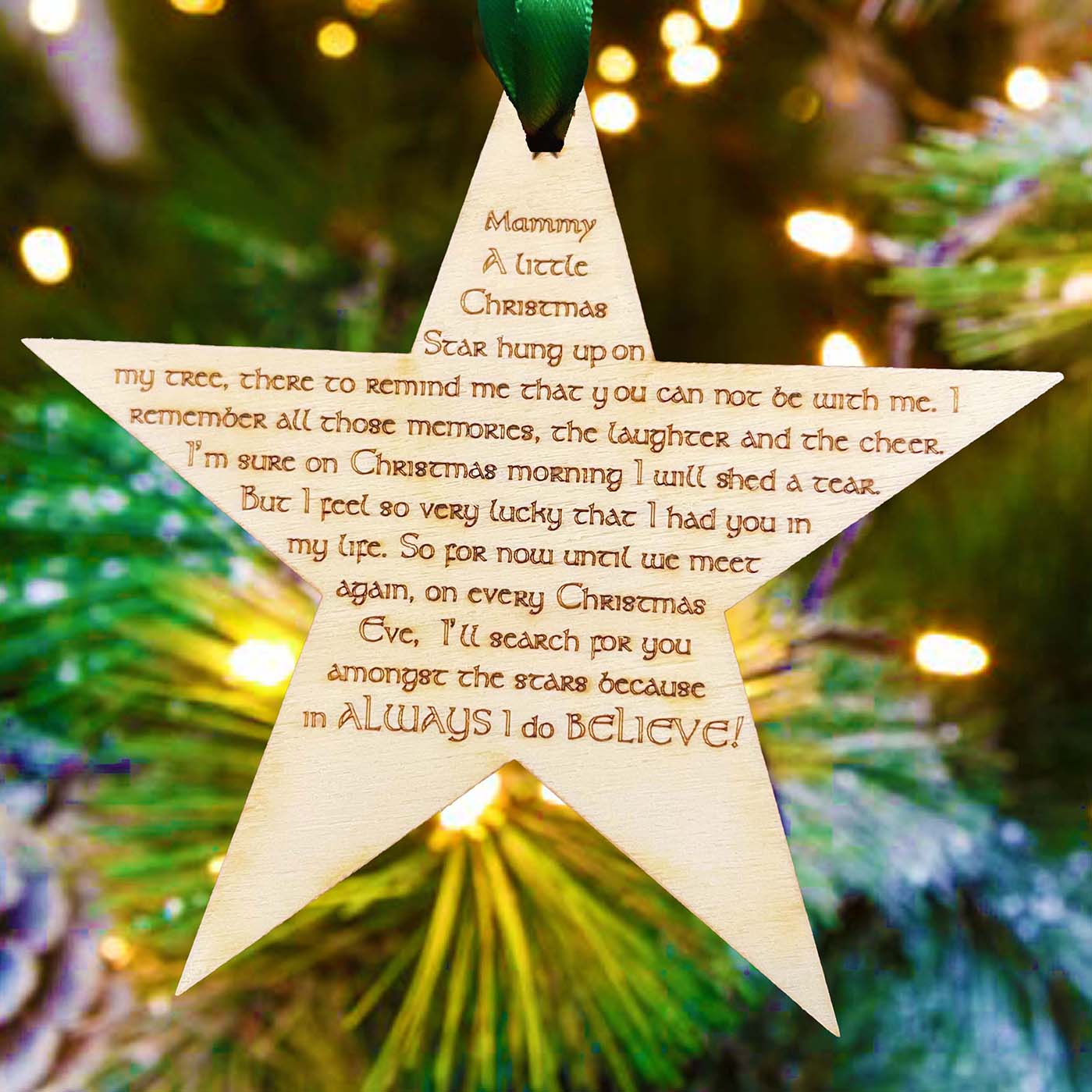Personalised Memory Star