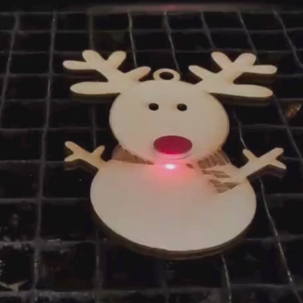 Personalised Kids’ Drawing Reindeer Ornament