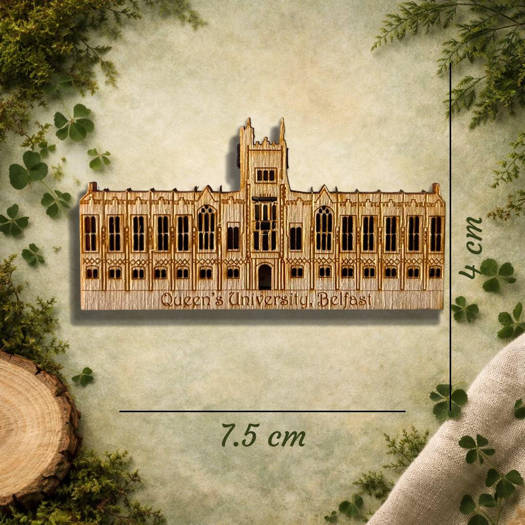 Queen’s University Belfast Wooden Fridge Magnet