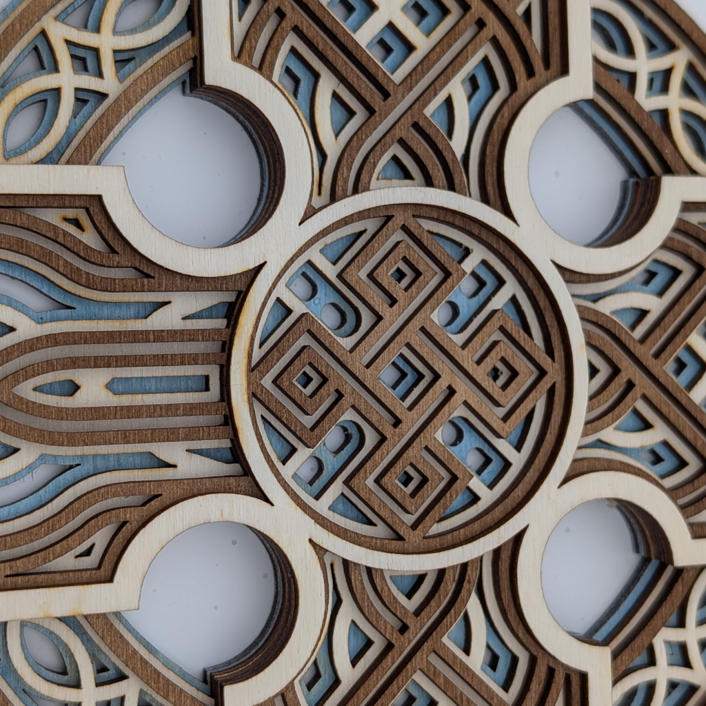 Layered Celtic Cross Wall Art
