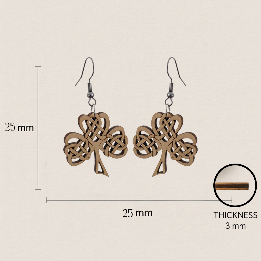 Shamrock Earrings – Celtic Design