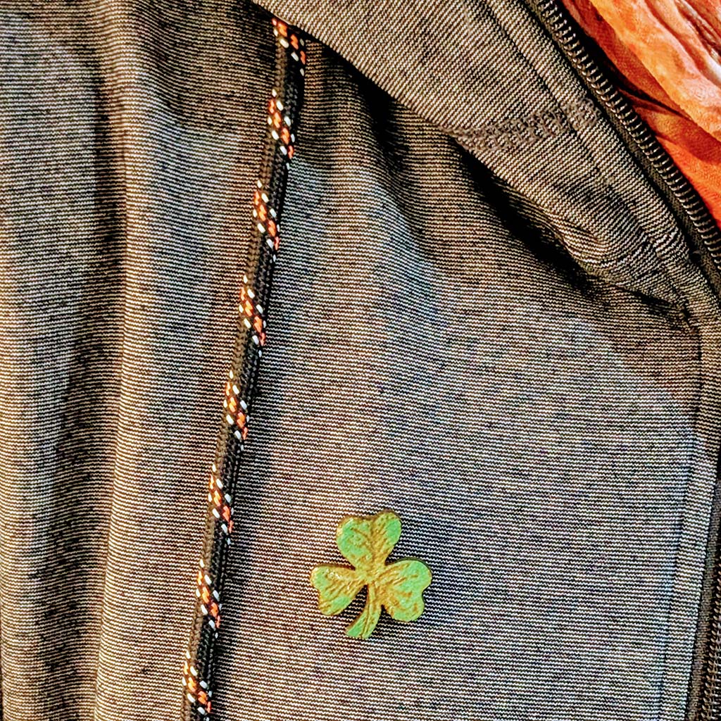 St Patrick's Day Shamrock Pin