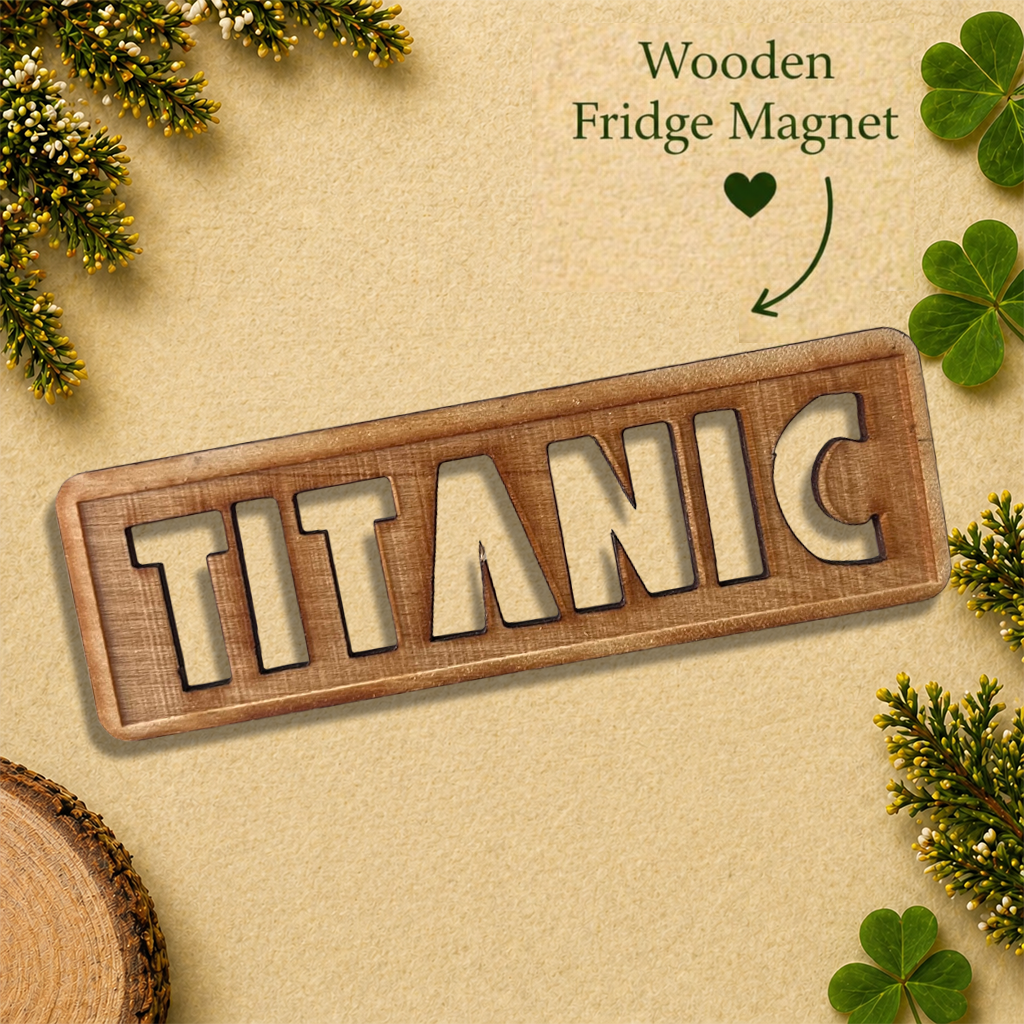 Titanic Wooden Fridge Magnet