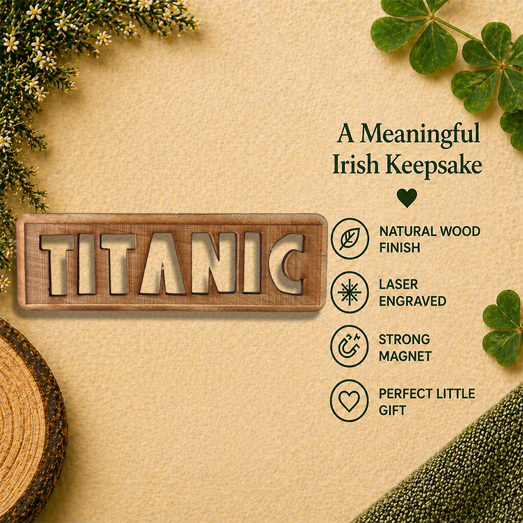 Titanic Wooden Fridge Magnet