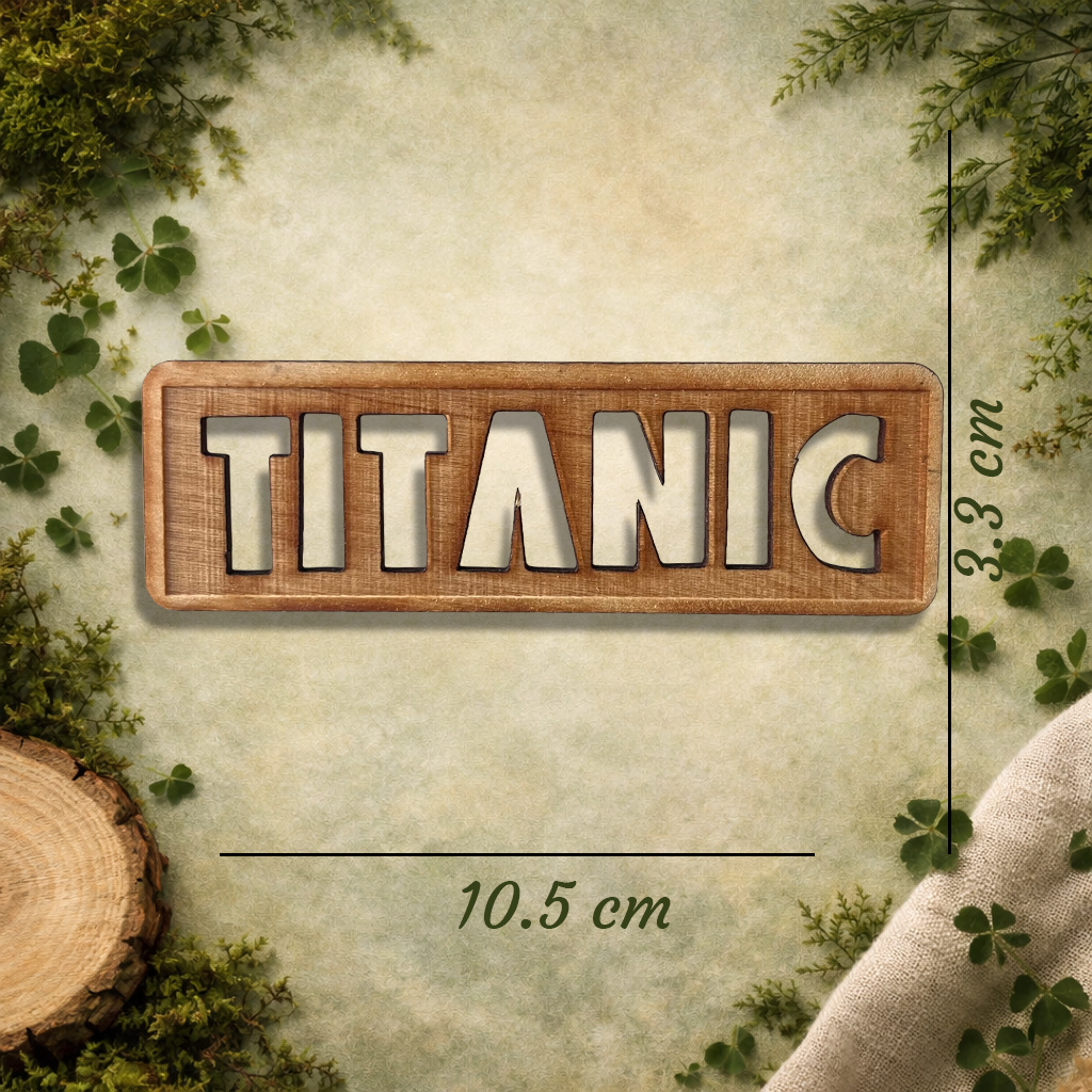 Titanic Wooden Fridge Magnet