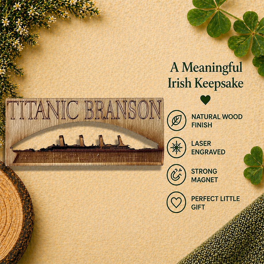Titanic Branson Wooden Fridge Magnet