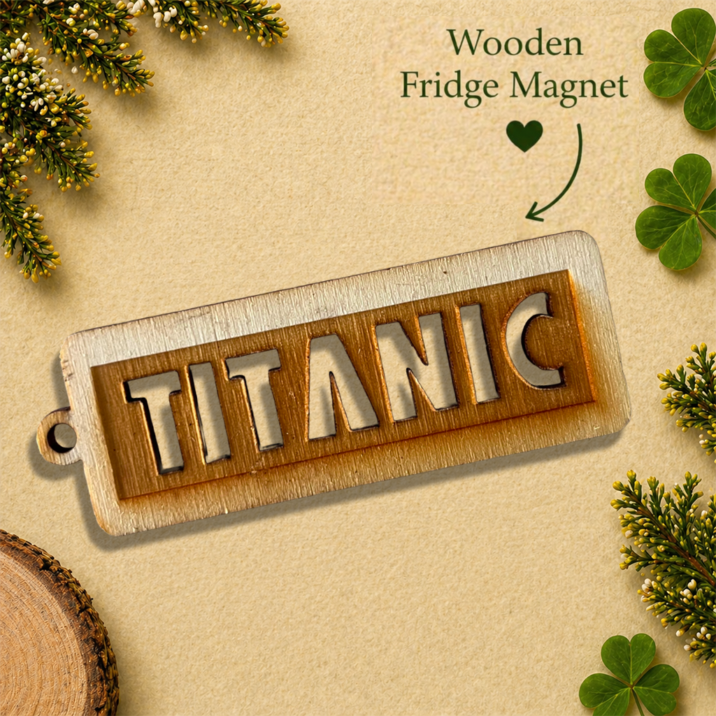 Titanic Wooden Fridge Magnet