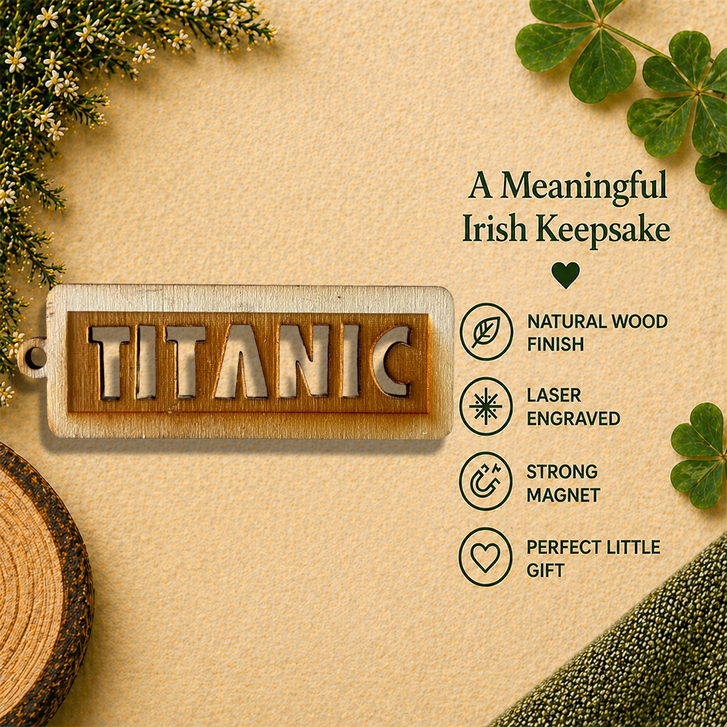 Titanic Wooden Fridge Magnet