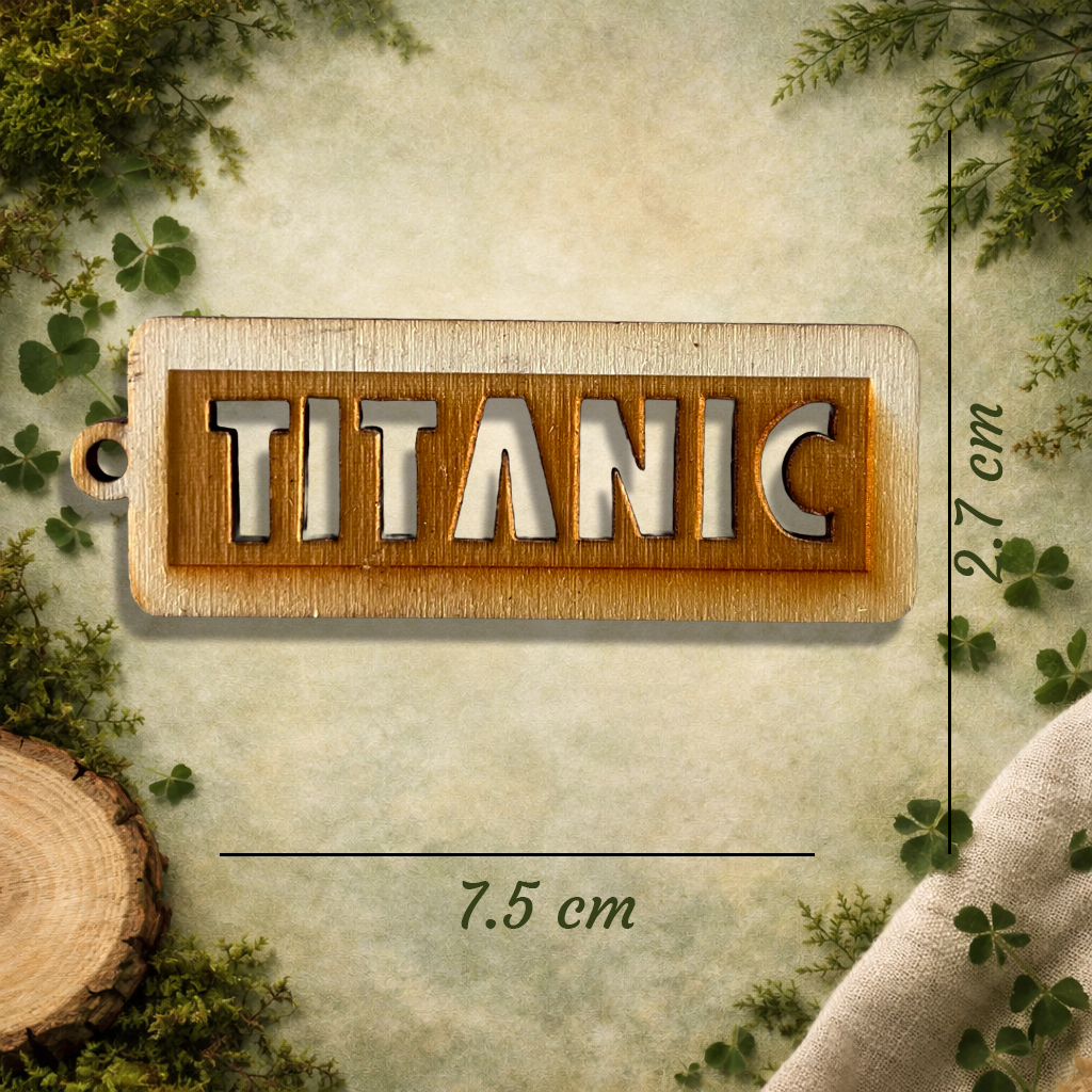 Titanic Wooden Fridge Magnet