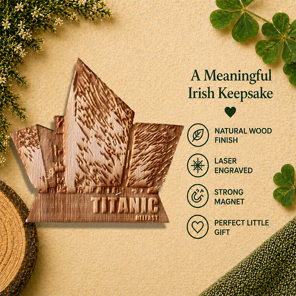 Titanic Belfast Wooden Fridge Magnet