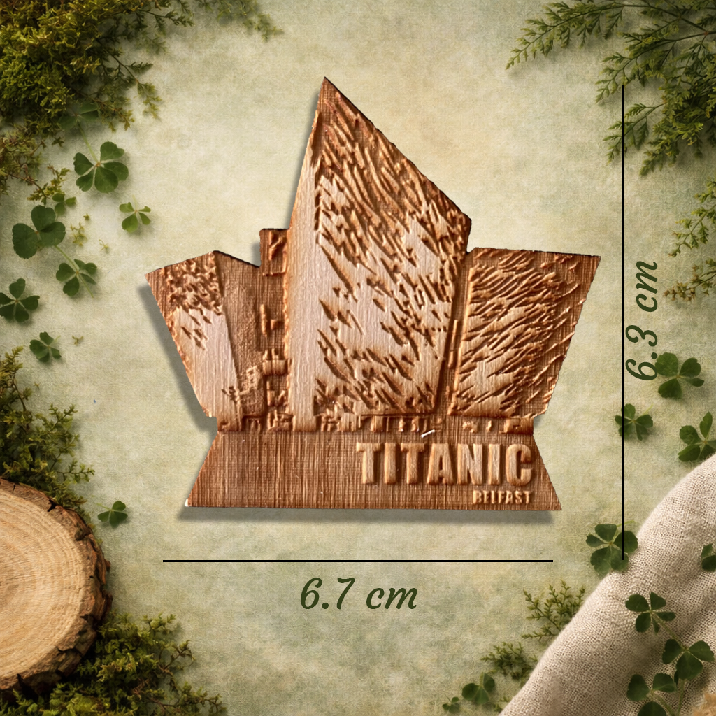 Titanic Belfast Wooden Fridge Magnet