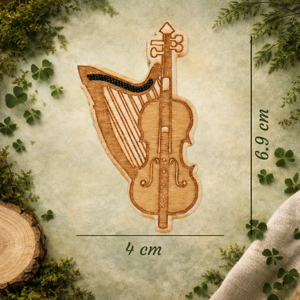 Violin Wooden Fridge Magnet