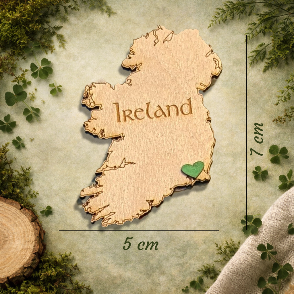 Wexford Map Wooden Fridge Magnet
